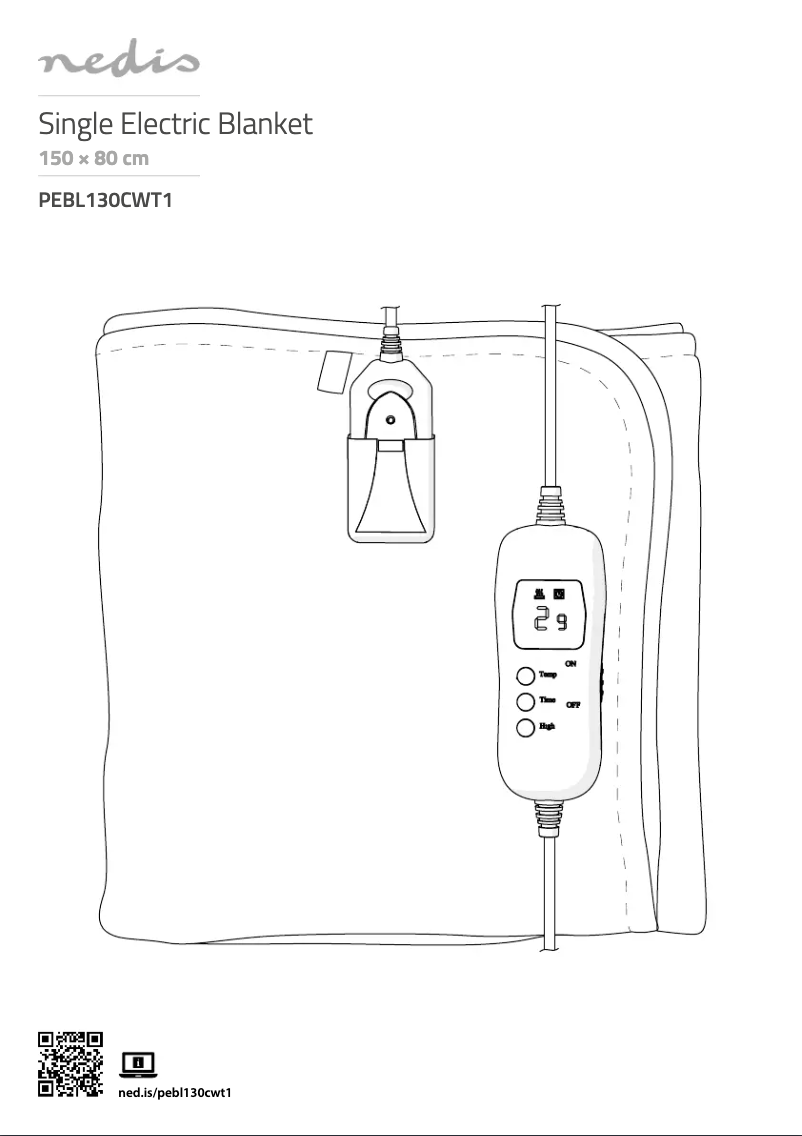Page 1 de la notice Manuel utilisateur Nedis PEBL130CWT1