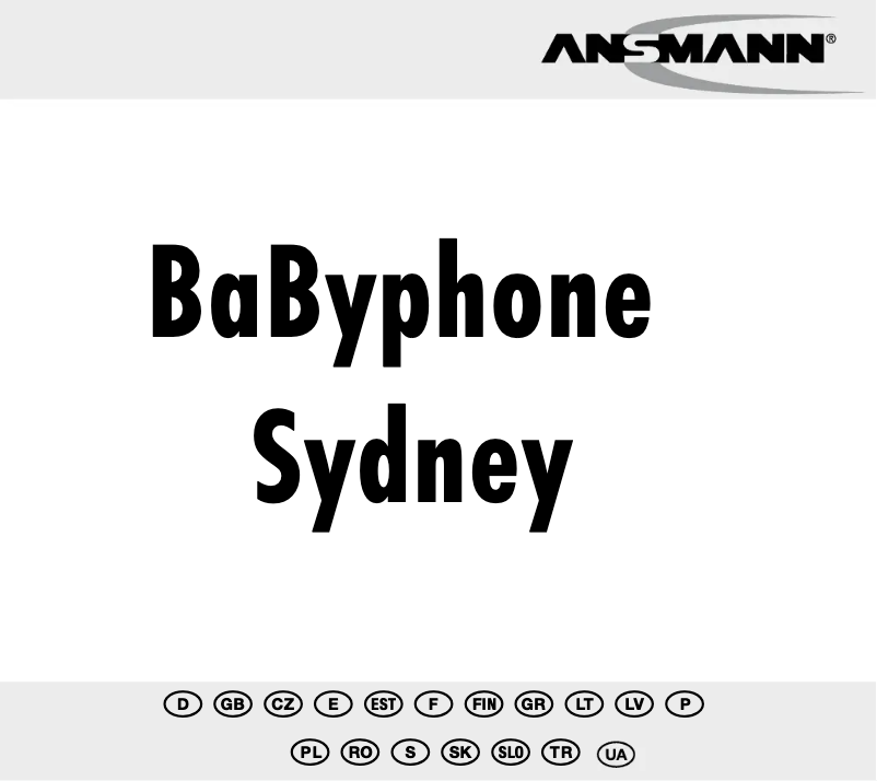 Image de la première page du manuel de l'appareil Sydney