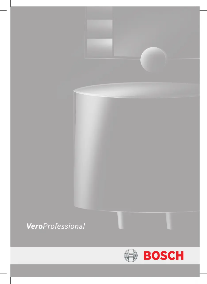 Image de la première page du manuel de l'appareil VeroProfessional 100 TCA7121RW