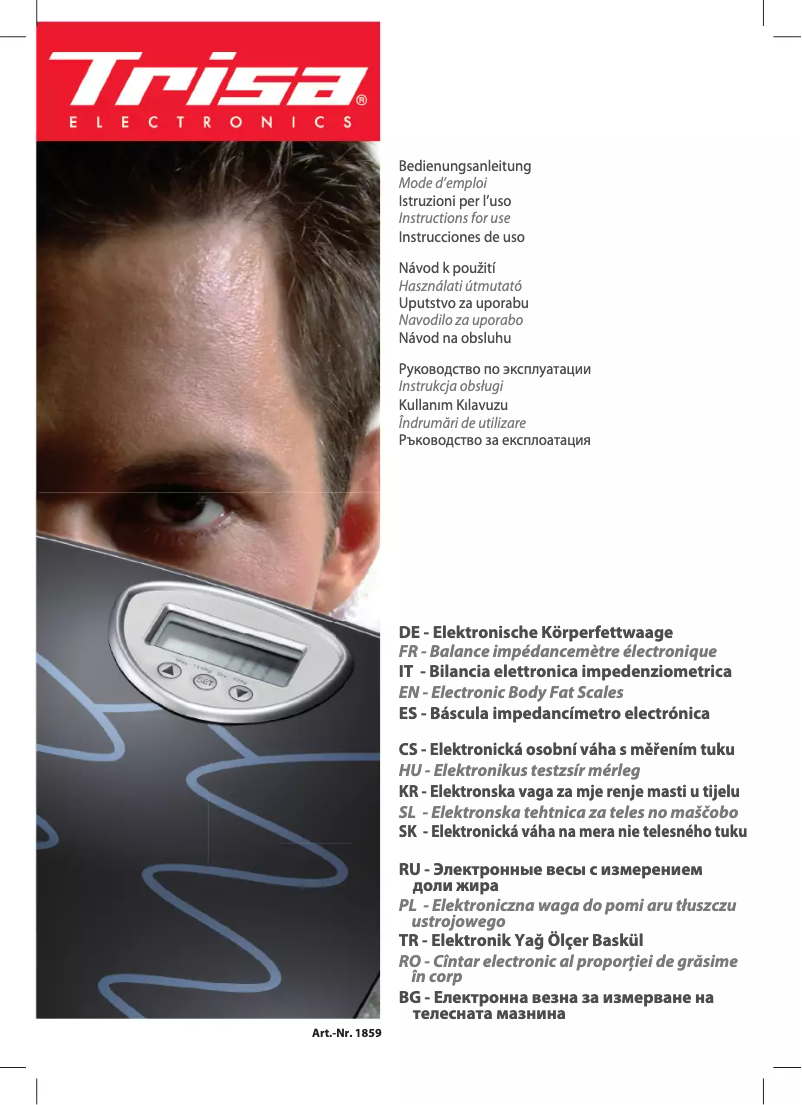Página 1 del manual Manual de usuario Trisa 1859