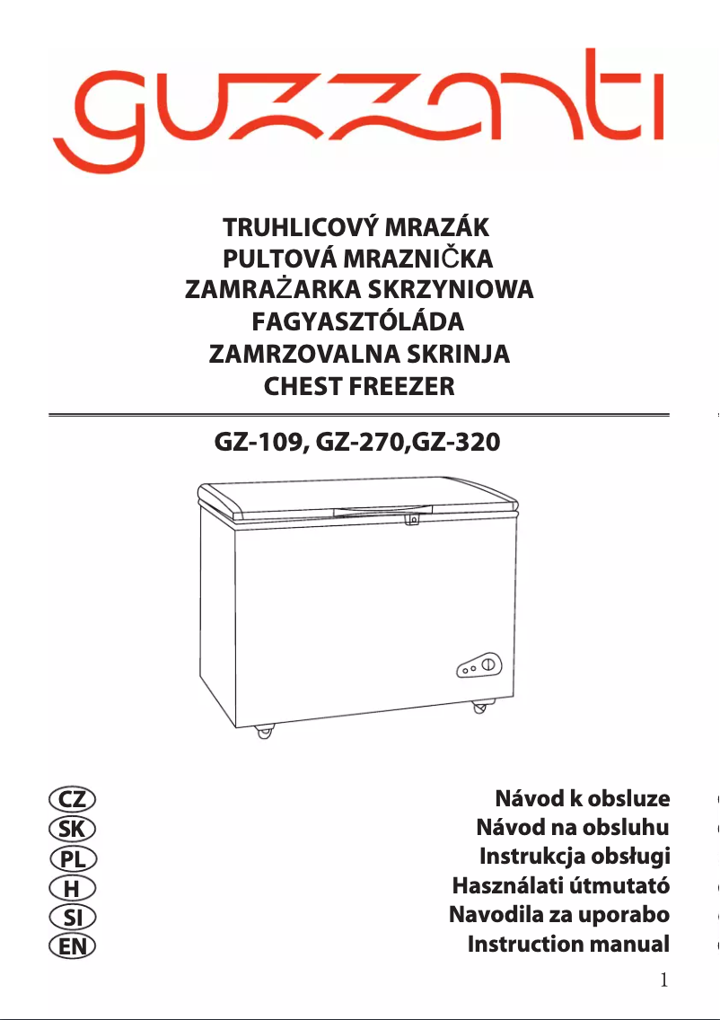 Page n°1 - Manuel utilisateur Guzzanti GZ-320