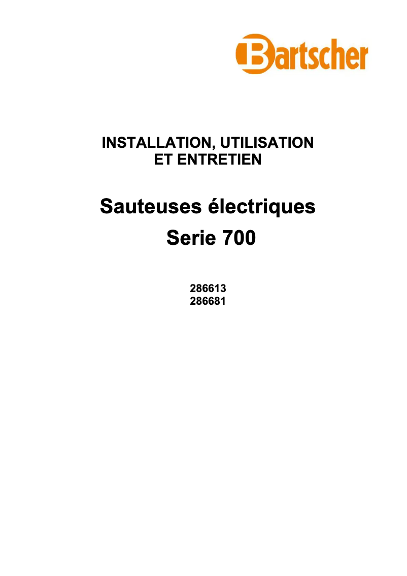 Image de la première page du manuel de l'appareil 700 E51LHK