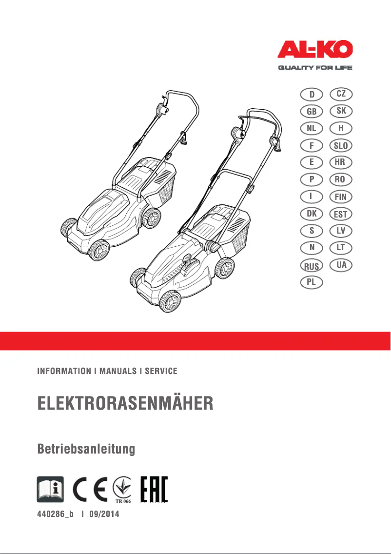 Page 1 de la notice Manuel utilisateur AL-KO Classic 3.25 E