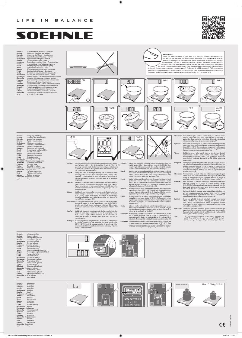 Imagen de la primera página del manual del dispositivo Page Aqua Proof 66225