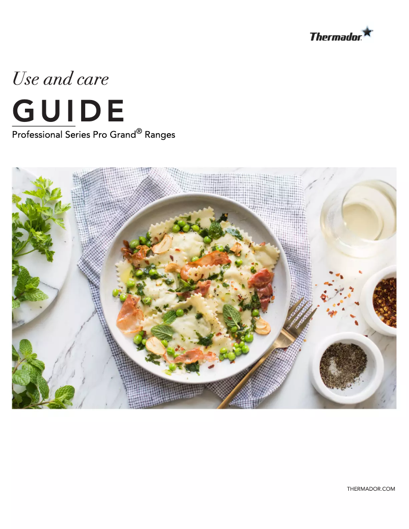 Page 1 de la notice Manuel utilisateur Thermador PRD486WDGU