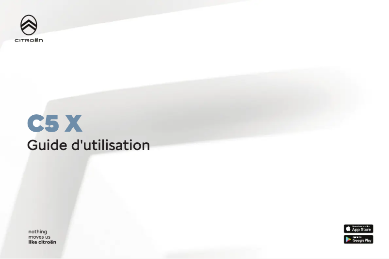Page 1 de la notice Manuel utilisateur Citroën C5 X (2024)