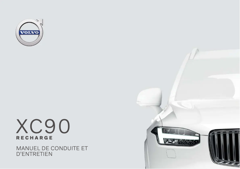 Page 1 de la notice Manuel utilisateur Volvo XC90 Recharge Plug-in Hybrid (2021)
