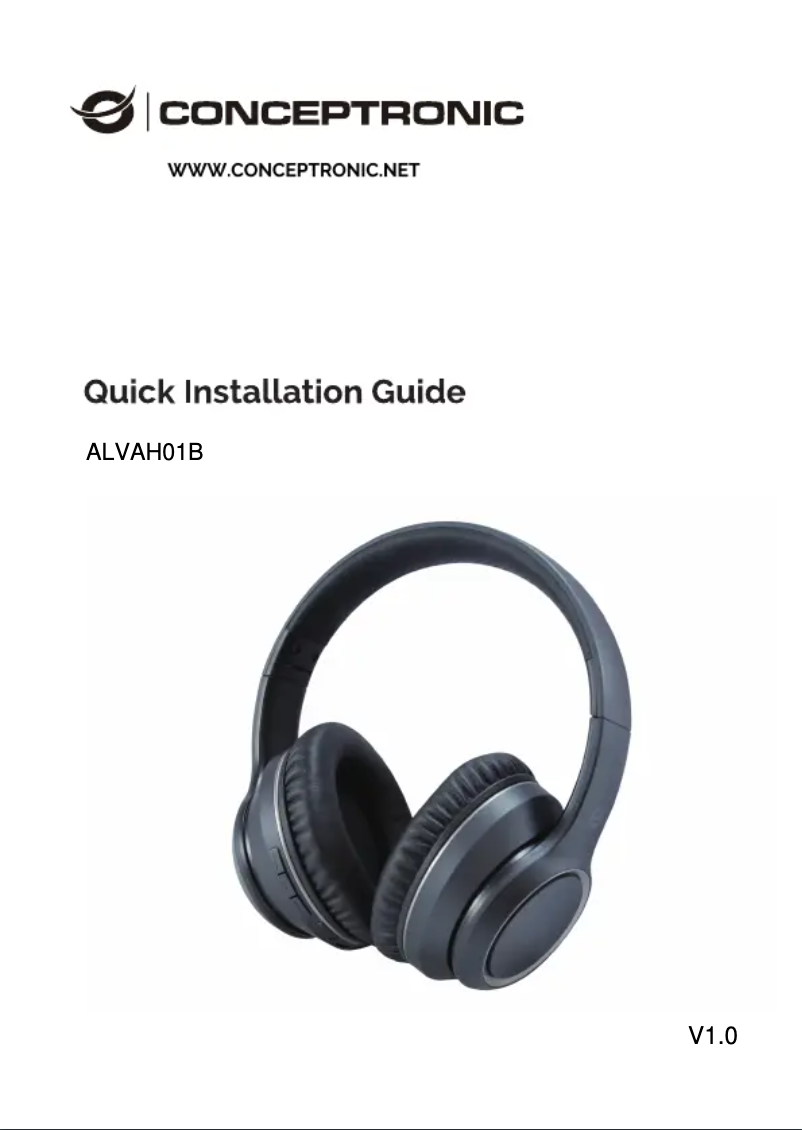 Image de la première page du manuel de l'appareil ALVAH01B