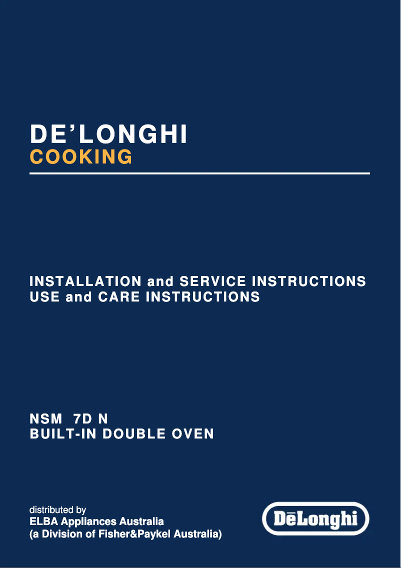 Image de la première page du manuel de l'appareil NSM 7D N