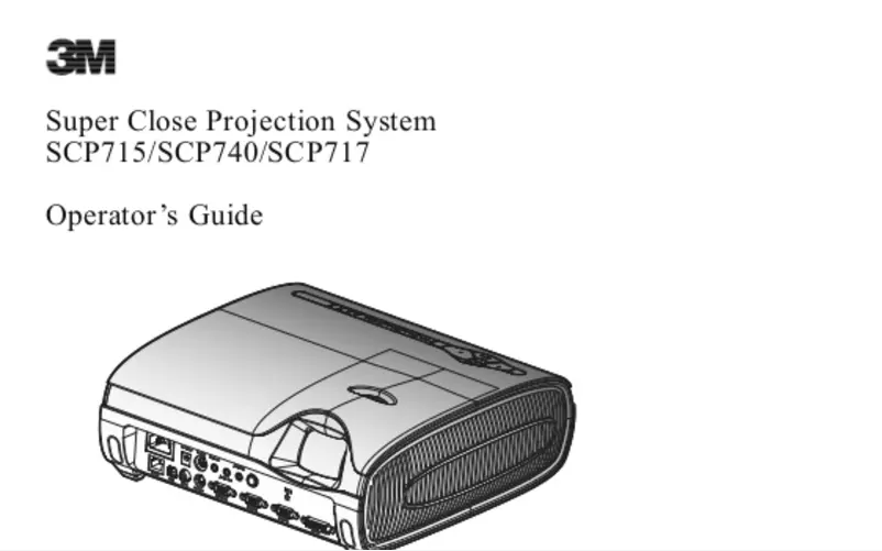 Image de la première page du manuel de l'appareil SCP715