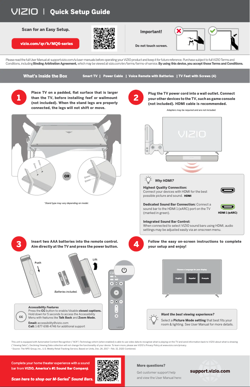 Image de la première page du manuel de l'appareil M43Q6M-K04