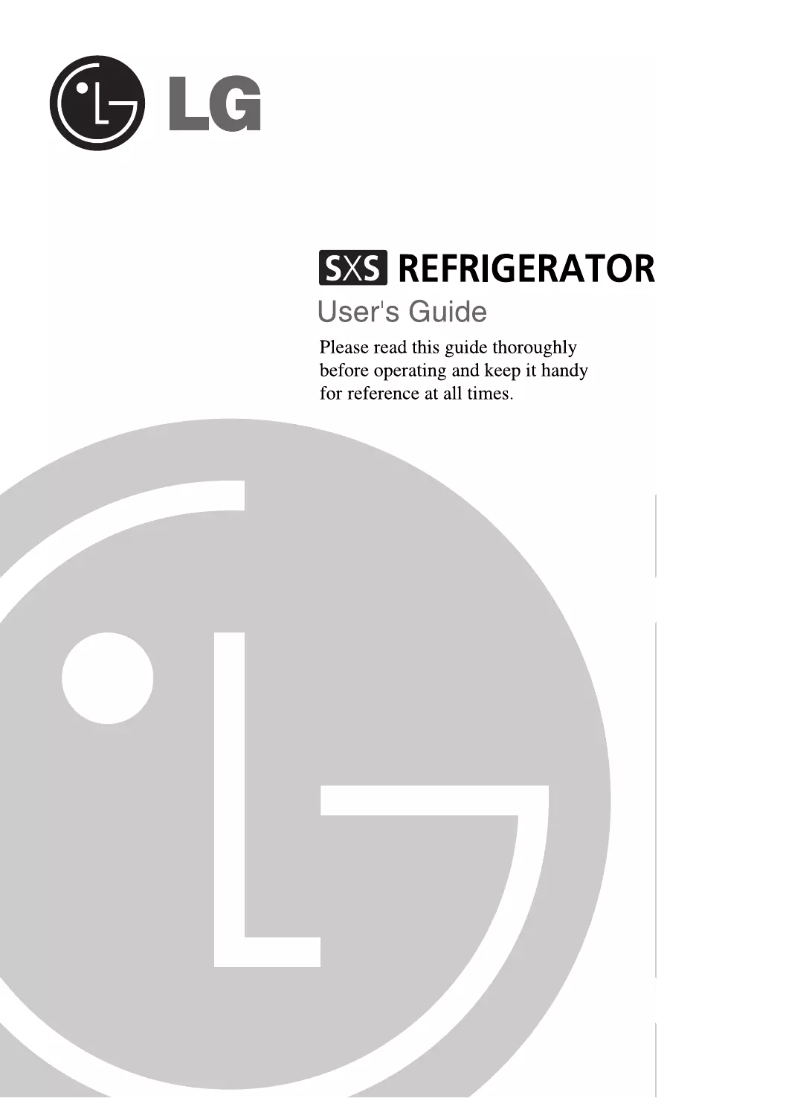 Image de la première page du manuel de l'appareil GR-G287STW