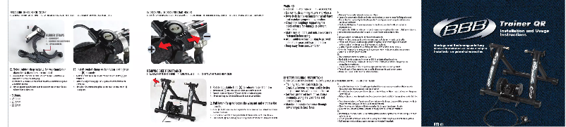 Page 1 de la notice Manuel utilisateur BBB Trainer QR BTR-01
