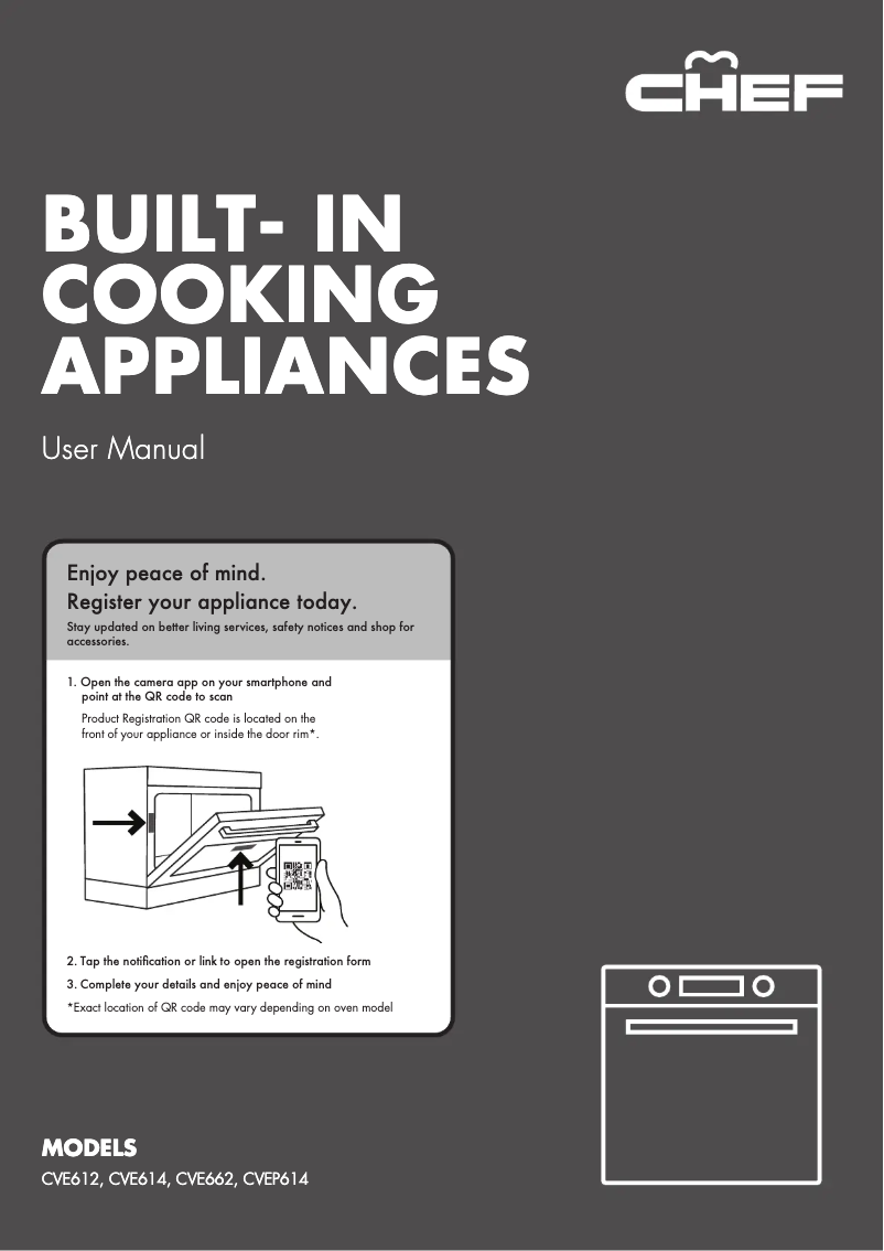 Página 1 del manual Manual de usuario Chef CVE662