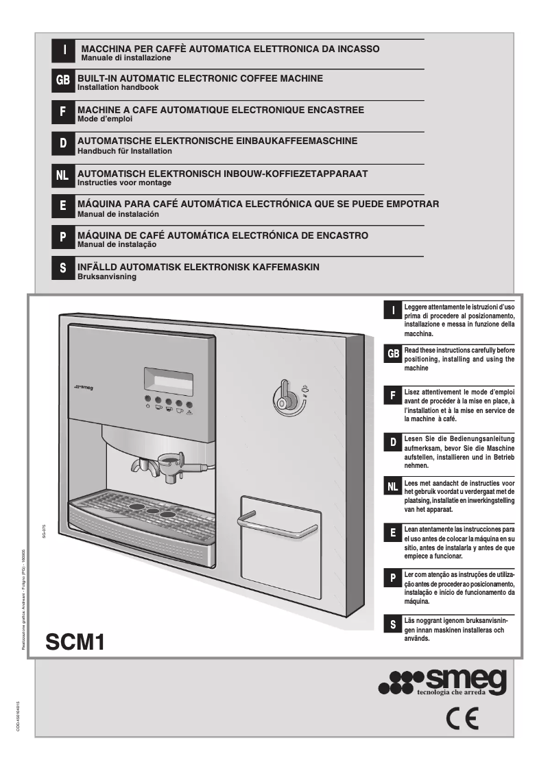 Page n°1 - Manuel utilisateur Smeg SCM1-1