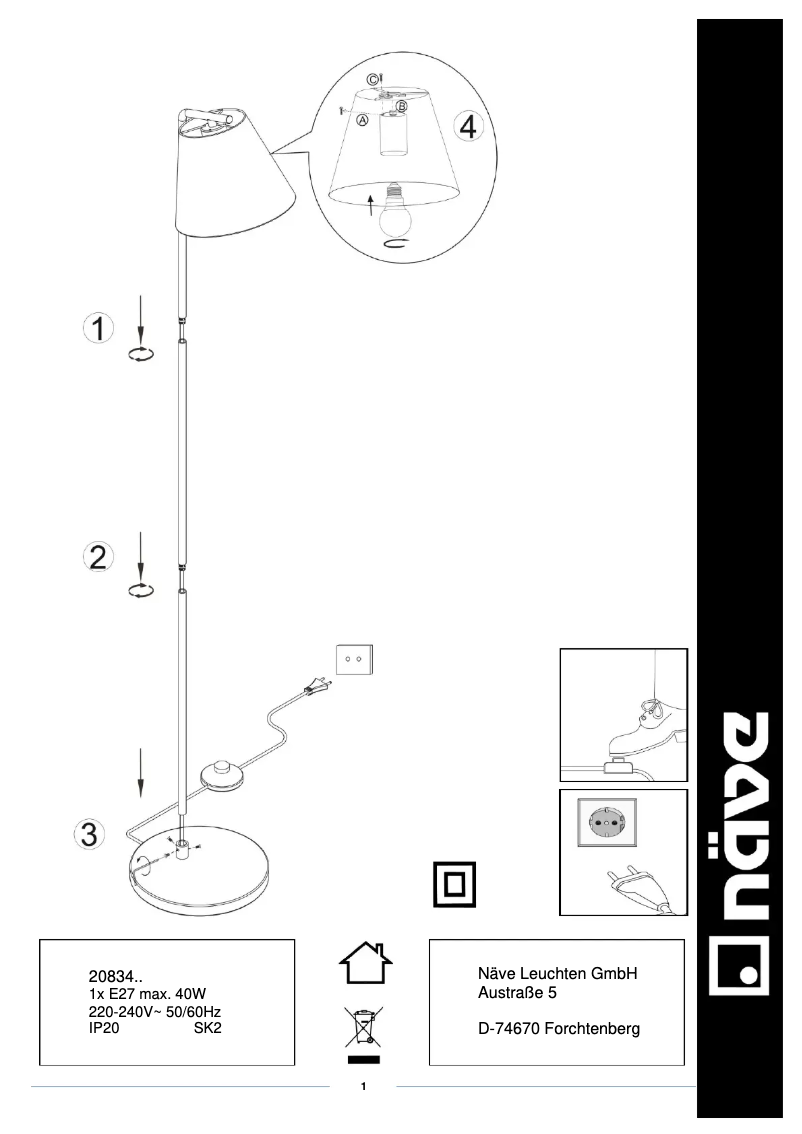 Page n°1 - Manuel utilisateur Näve Korie