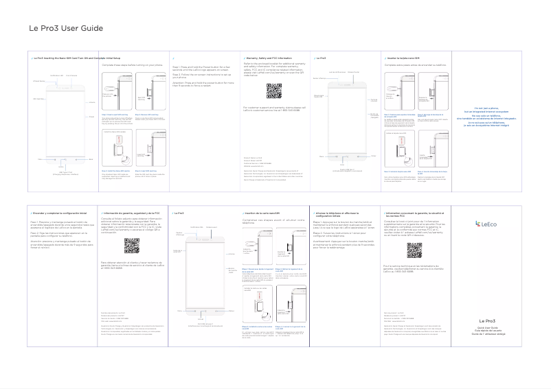 Image de la première page du manuel de l'appareil Le Pro 3