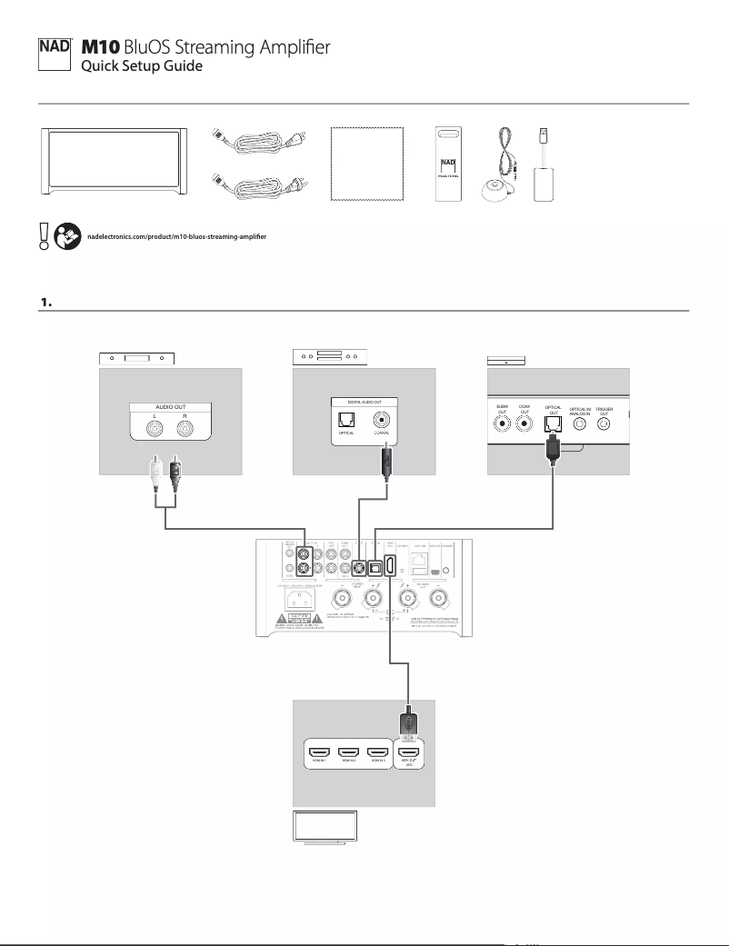 Page n°1 - Guide d'installation NAD M10