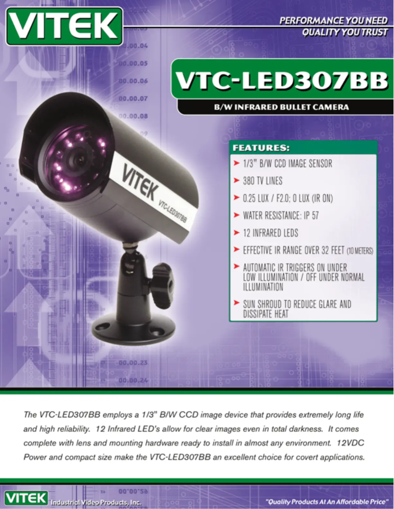 Page 1 de la notice Manuel utilisateur Vitek VTC-LED307BB