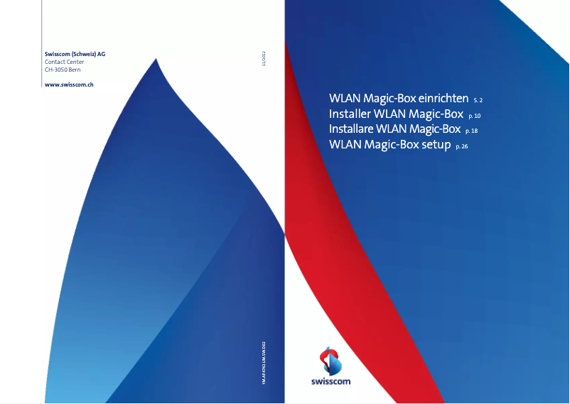 Page 1 de la notice Manuel utilisateur Swisscom WLAN Magic-Box