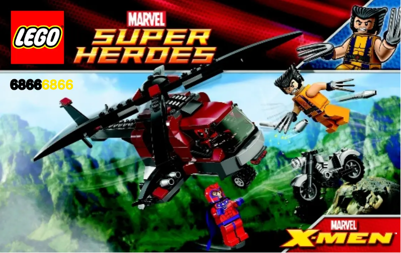 Page 1 de la notice Manuel utilisateur Lego Wolverine's (TM) Chopper Showdown