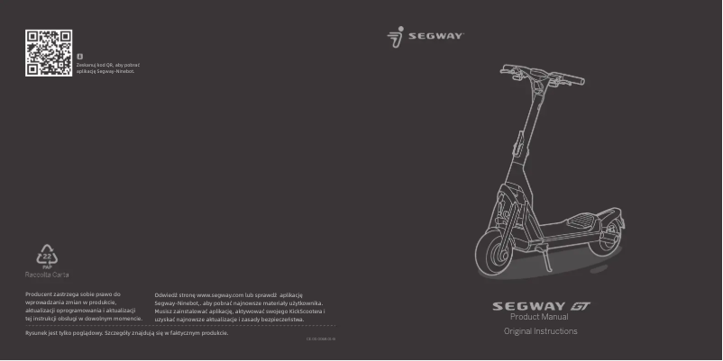 Page n°1 - Manuel utilisateur Segway KickScooter GT2P