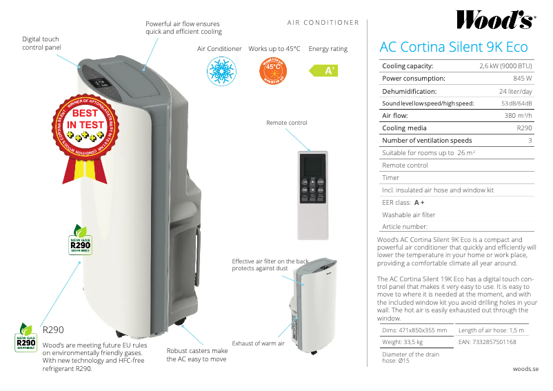 Image de la première page du manuel de l'appareil WAC902G