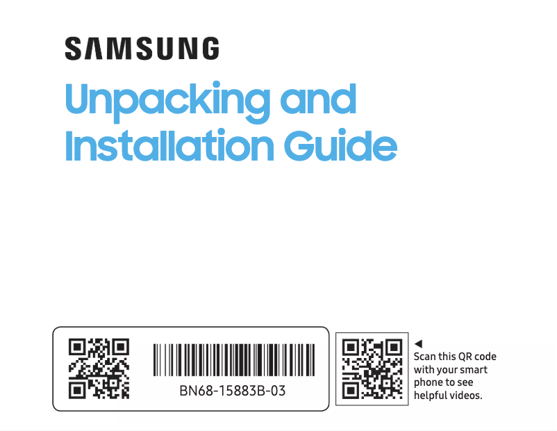 Page 1 de la notice Manuel utilisateur Samsung QN65QN800C