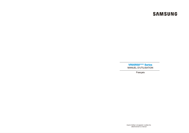 Page n°1 - Manuel utilisateur Samsung VR05R5050WK