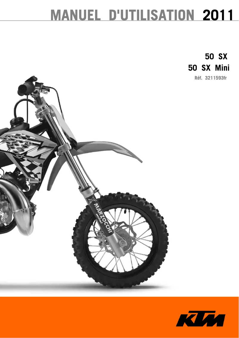 Image de la première page du manuel de l'appareil 50 SX Mini (2011)