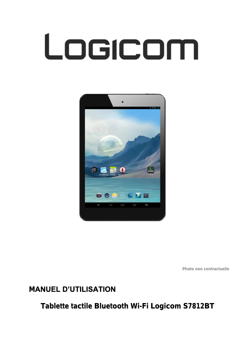 Page 1 de la notice Manuel utilisateur Logicom S7812BT