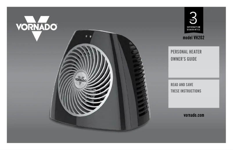 Page n°1 - Manuel utilisateur Vornado VH202