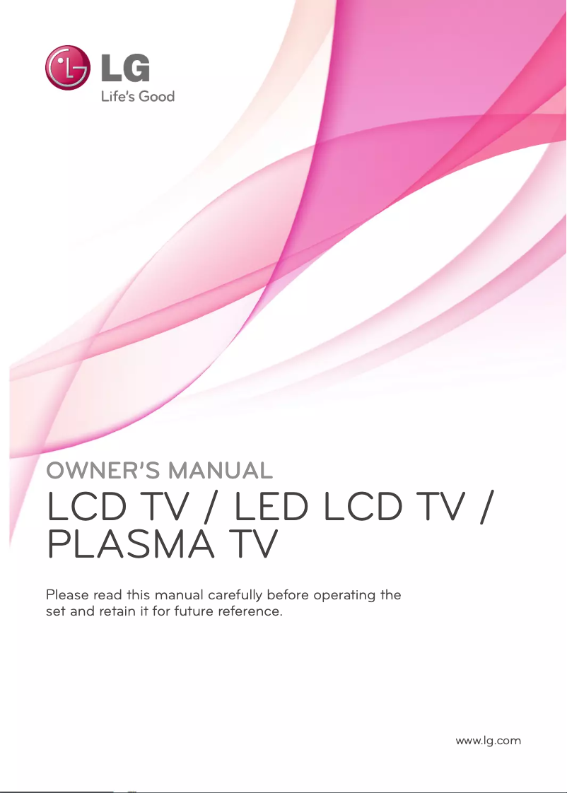 Page n°1 - Manuel utilisateur LG 42LV350Y