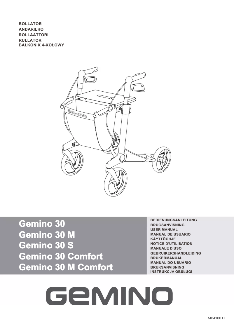 Page n°1 - Manuel utilisateur Gemino 30 M Comfort