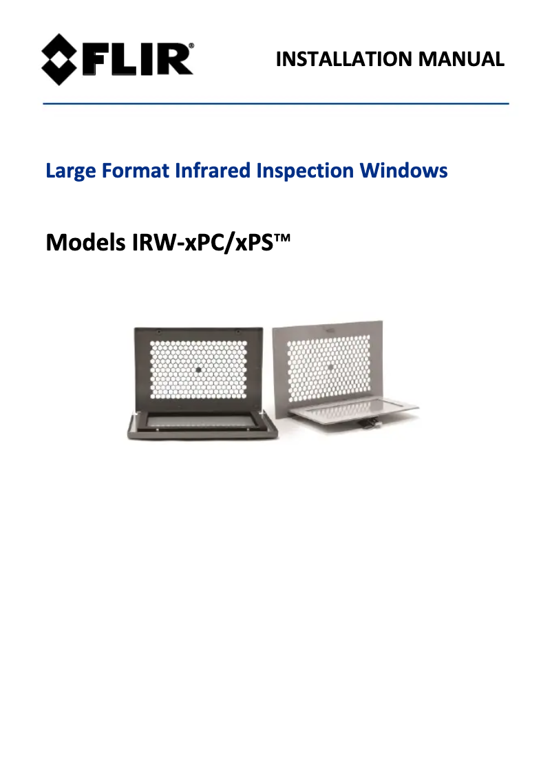 Image de la première page du manuel de l'appareil IRW-xPC/xPS