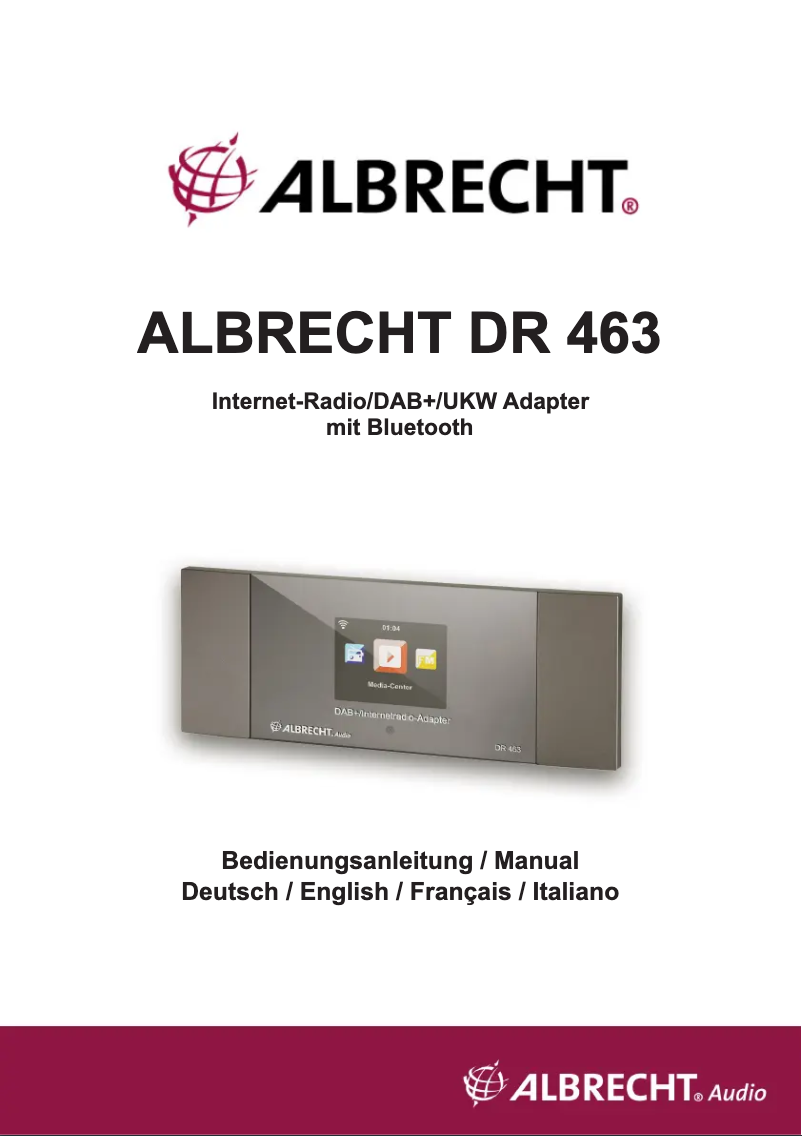 Image de la première page du manuel de l'appareil DR 463