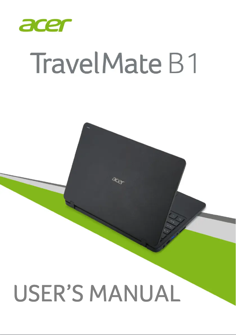 Página 1 del manual Manual de usuario Acer TravelMate B117