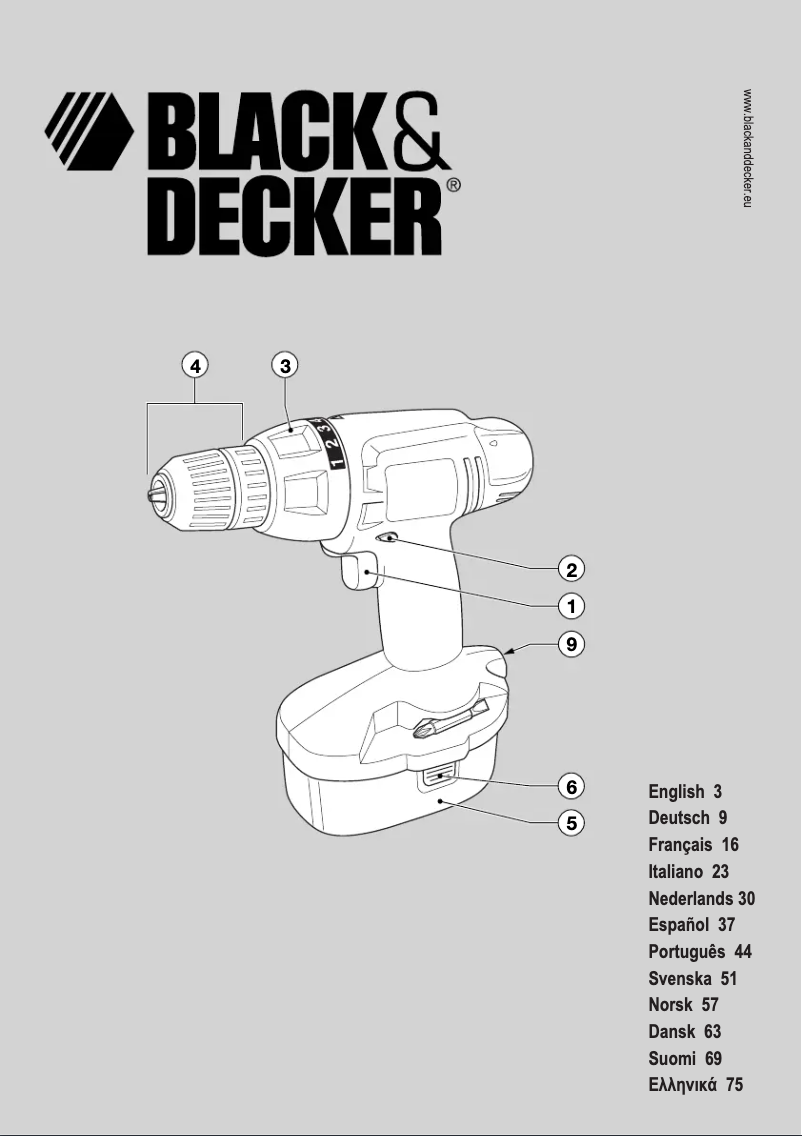 Page 1 de la notice Manuel utilisateur Black & Decker KC14GT