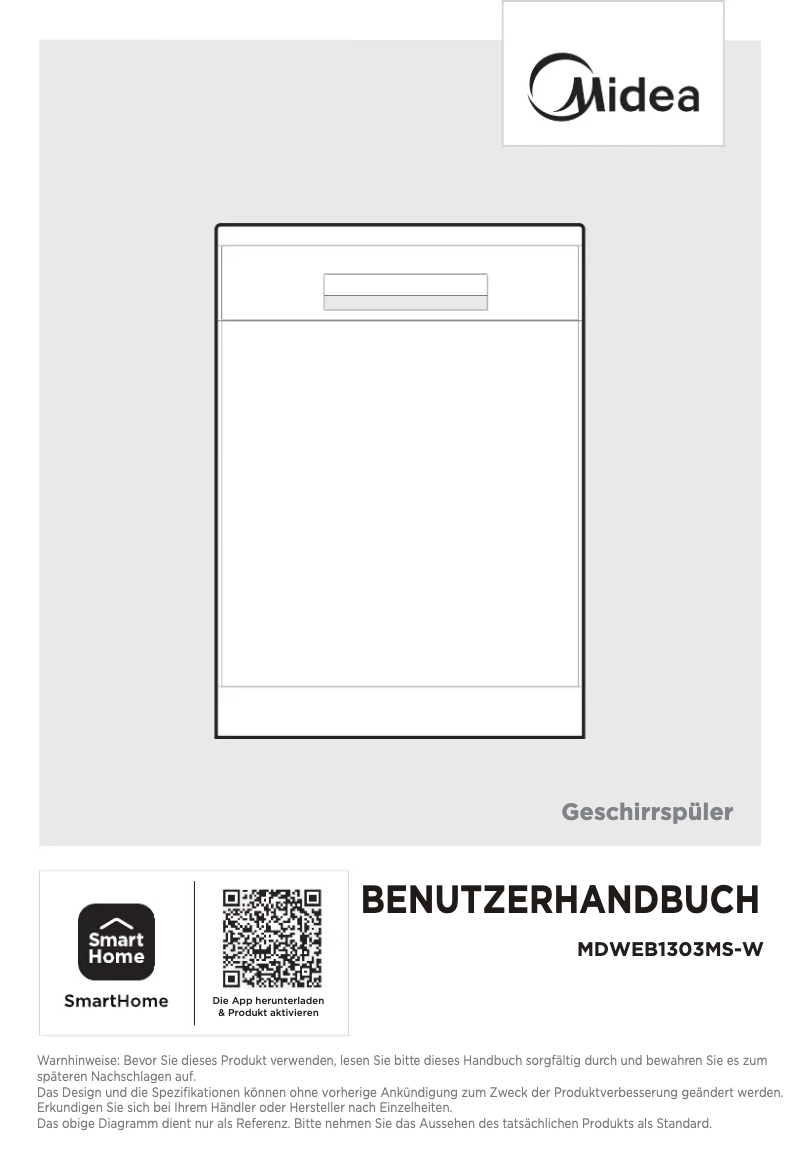 Image de la première page du manuel de l'appareil MDWEB1303MS-W