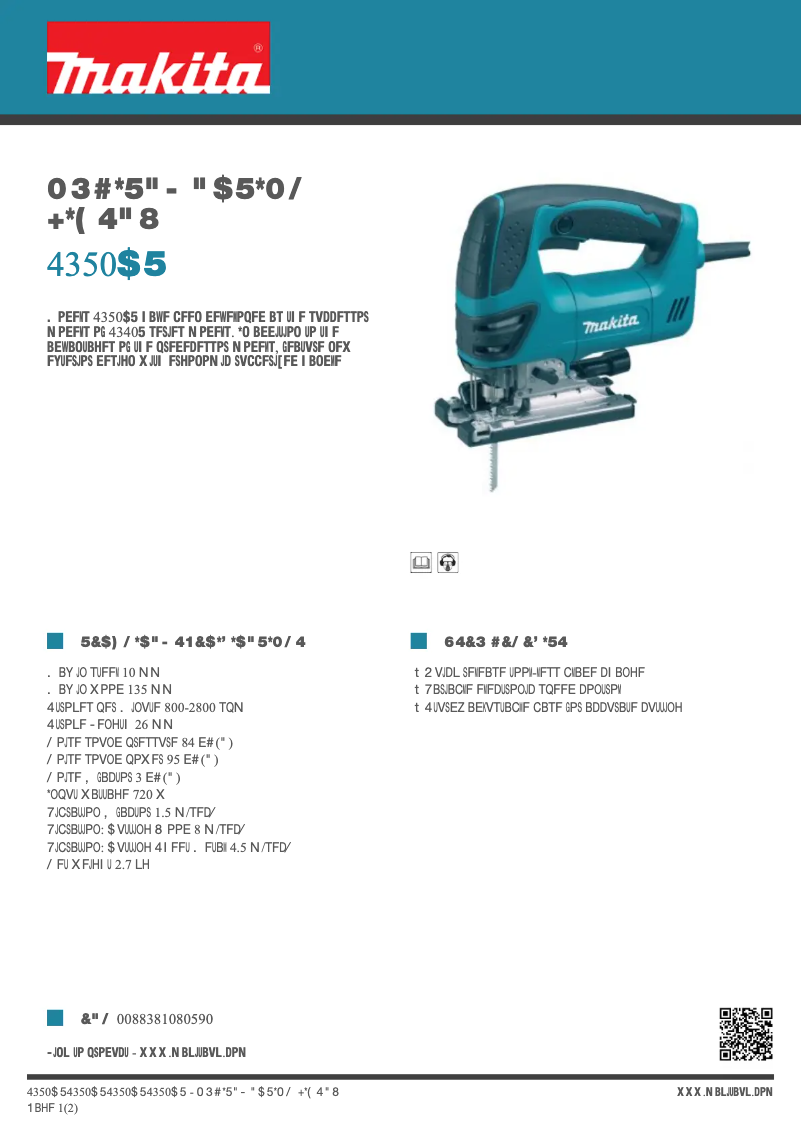 Image de la première page du manuel de l'appareil 4350CT