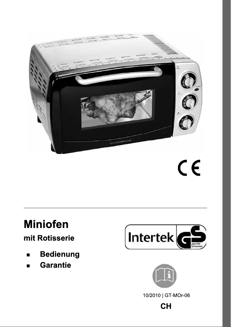 Page 1 de la notice Manuel utilisateur Kitchenware GT-MOR-06