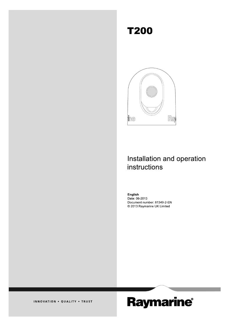 Image de la première page du manuel de l'appareil T203