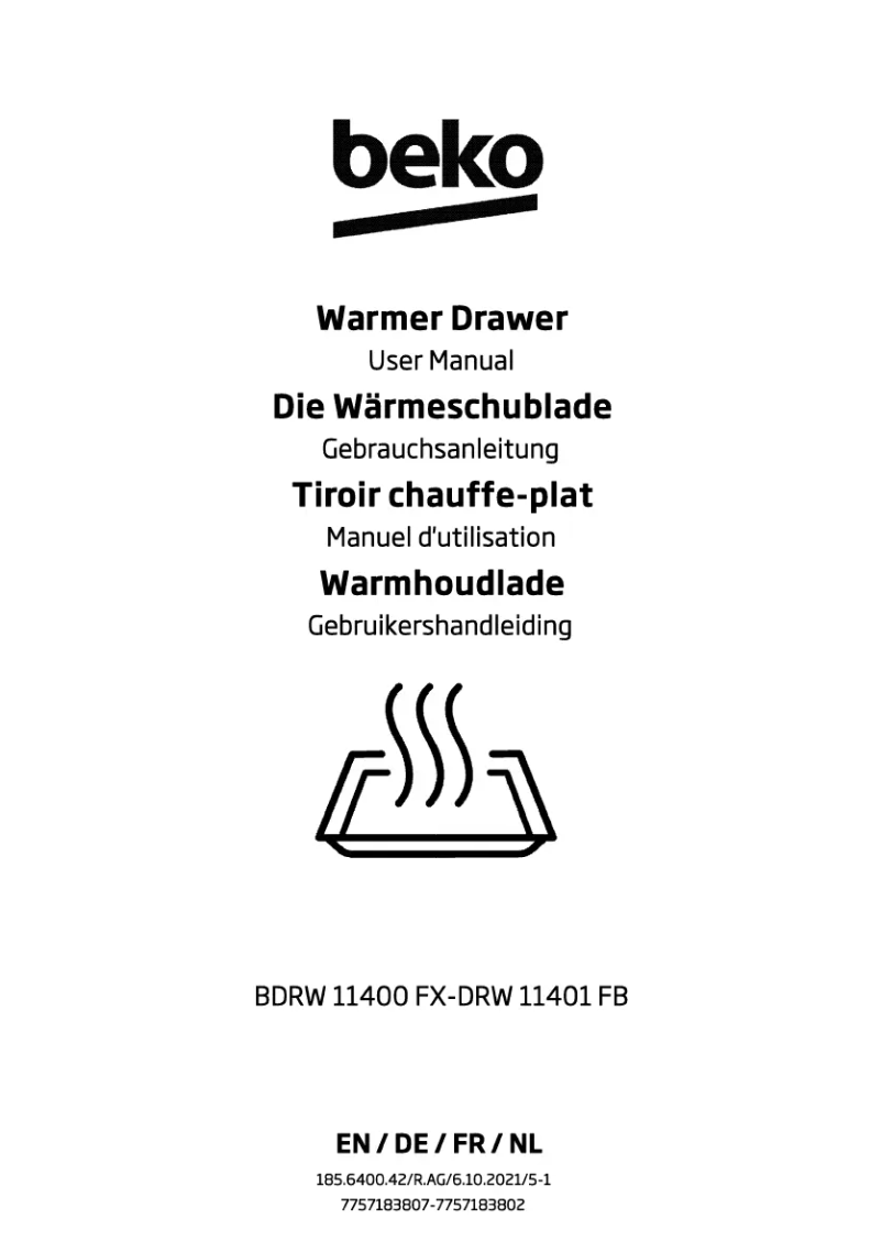 Page n°1 - Manuel utilisateur Beko BDRW 11400 FX