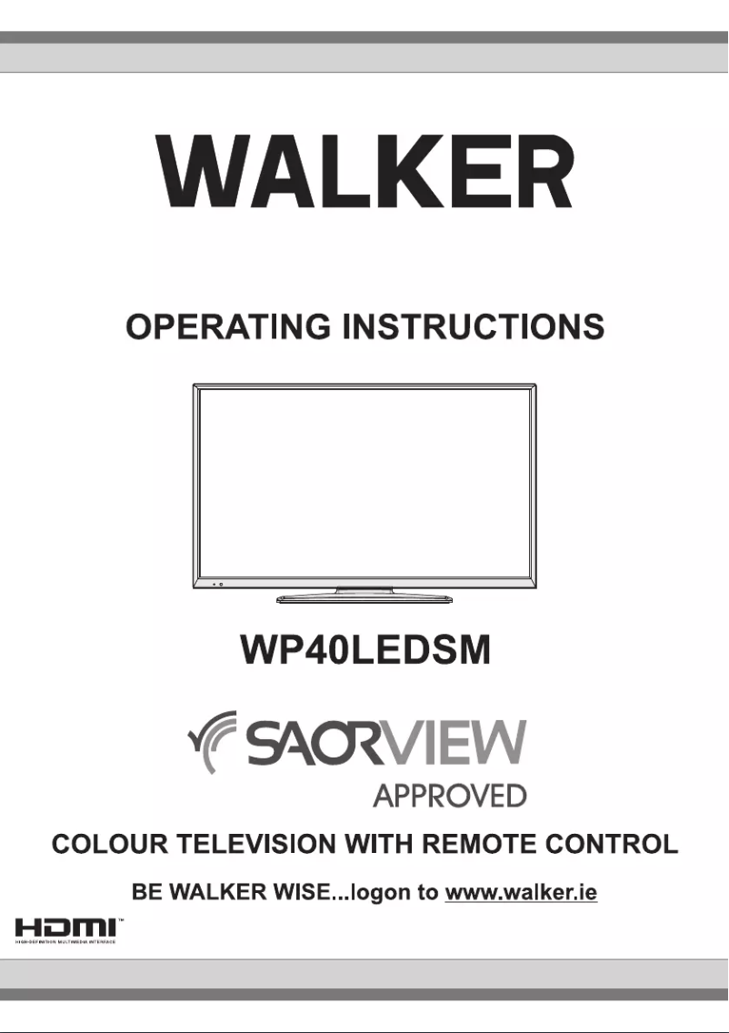 Image de la première page du manuel de l'appareil WP40LEDSM