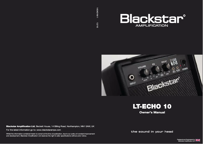 Image de la première page du manuel de l'appareil LT-ECHO 10
