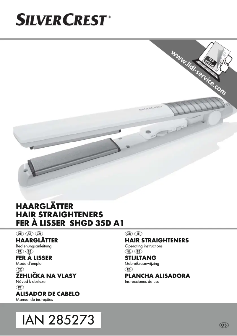 Page n°1 - Manuel utilisateur SilverCrest SHGD 35D A1
