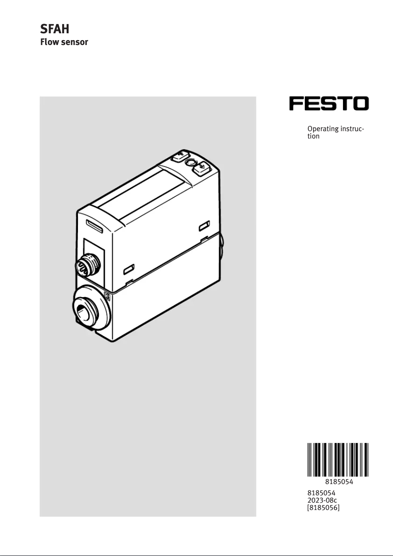 Page n°1 - Manuel utilisateur Festo SFAH-5B-Q6S-PNLK-PNVBA-M8