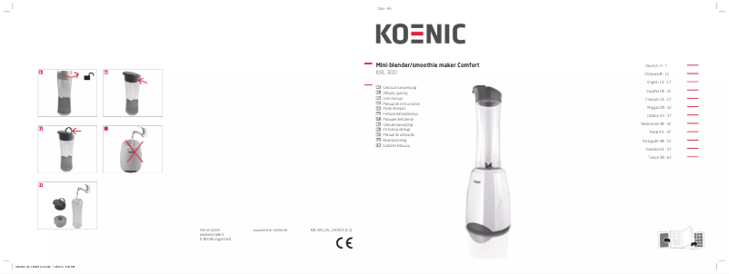 Image de la première page du manuel de l'appareil KBL 300