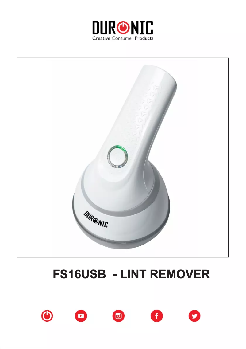 Page n°1 - Manuel utilisateur Duronic FS16USB