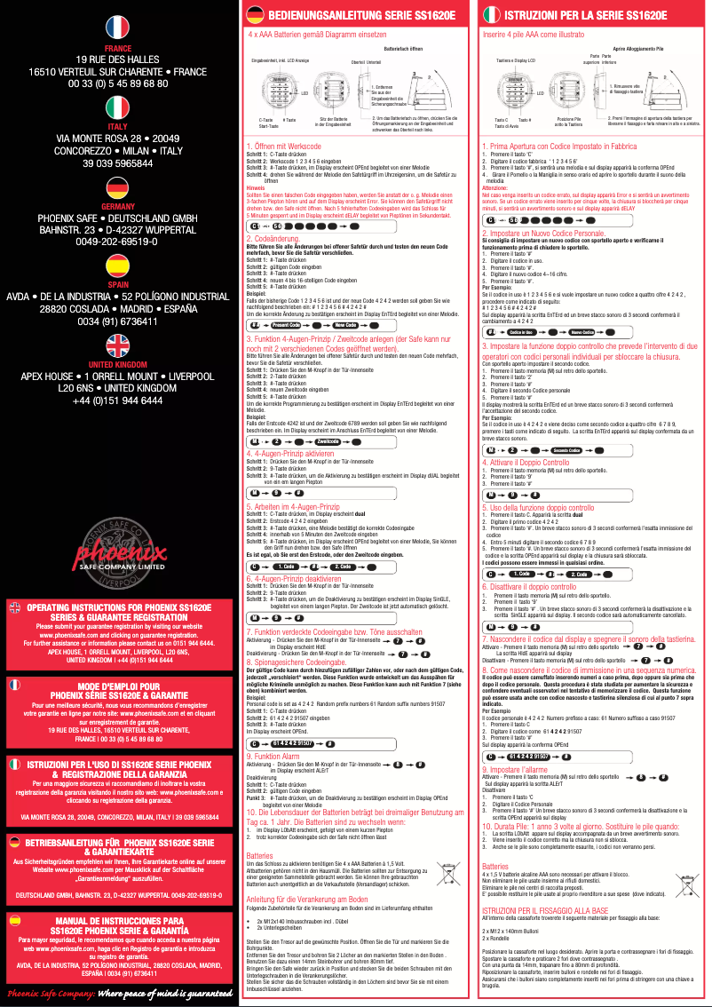 Page 1 de la notice Manuel utilisateur Phoenix Fire Fox SS1623E